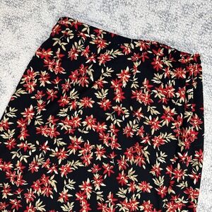 Vintage Pendleton A Line Midi Floral Skirt Women's Size 10 Zip Closure‎ Boho